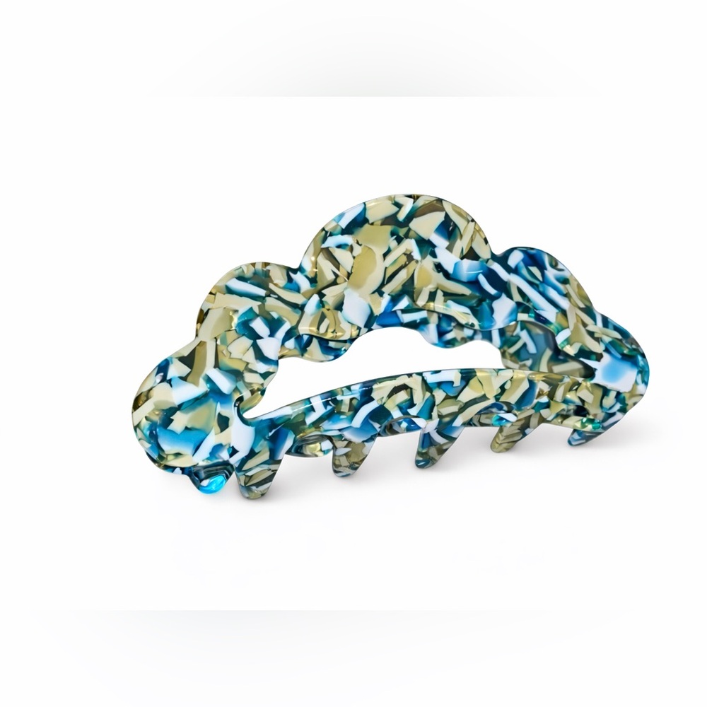 Urban Outfitters Mosaic Blue and Tan Hair Claw